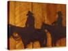 Iron Sculpture of Cowboys at Boulder River Ranch, Montana, USA-Jamie & Judy Wild-Stretched Canvas