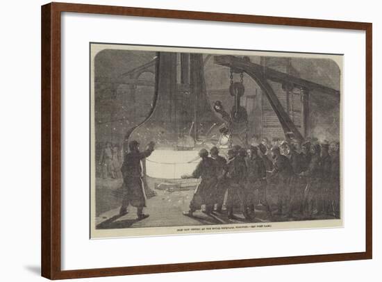 Iron Ship Fitting at the Royal Dockyard, Woolwich-null-Framed Giclee Print