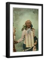 Iron Tail, Sioux Chief-null-Framed Art Print