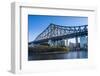 Iron train bridge (Story Bridge) across Brisbane River, Brisbane, Queensland, Australia, Pacific-Michael Runkel-Framed Photographic Print