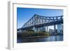 Iron train bridge (Story Bridge) across Brisbane River, Brisbane, Queensland, Australia, Pacific-Michael Runkel-Framed Photographic Print