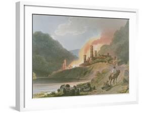 Iron Works, Coalbrook Dale, from 'Romantic and Picturesque Scenery of England and Wales', 1805-Philippe De Loutherbourg-Framed Giclee Print