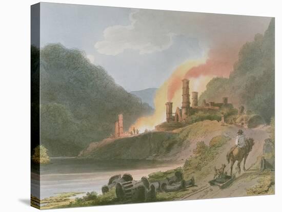 Iron Works, Coalbrook Dale, from 'Romantic and Picturesque Scenery of England and Wales', 1805-Philippe De Loutherbourg-Stretched Canvas