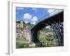 Ironbridge Gorge, Worlds' First Iron Structure (1779) by Designer Abraham Darby-null-Framed Photographic Print