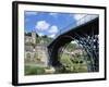 Ironbridge Gorge, Worlds' First Iron Structure (1779) by Designer Abraham Darby-null-Framed Photographic Print