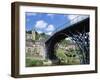 Ironbridge Gorge, Worlds' First Iron Structure (1779) by Designer Abraham Darby-null-Framed Photographic Print