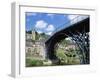 Ironbridge Gorge, Worlds' First Iron Structure (1779) by Designer Abraham Darby-null-Framed Photographic Print