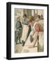 Ironing in the Public Laundry-null-Framed Art Print