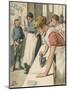 Ironing in the Public Laundry-null-Mounted Art Print