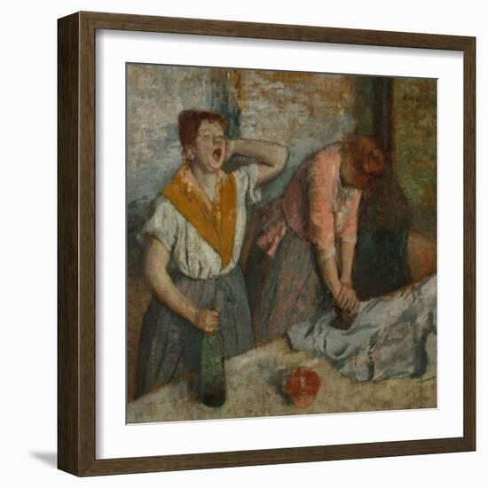 Ironing Women, circa 1884-1886-Edgar Degas-Framed Giclee Print