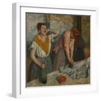 Ironing Women, circa 1884-1886-Edgar Degas-Framed Giclee Print