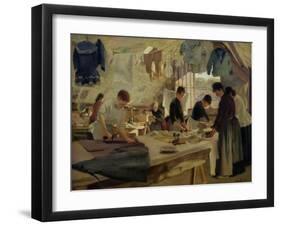 Ironing Workshop in Trouville, 1888-Hendrik Anthonissen-Framed Giclee Print