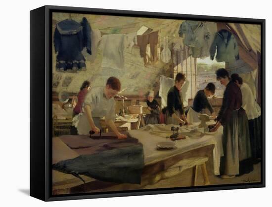 Ironing Workshop in Trouville, 1888-Hendrik Anthonissen-Framed Stretched Canvas