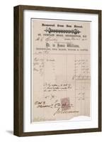 Ironmonger Receipt 1881-null-Framed Art Print