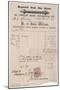 Ironmonger Receipt 1881-null-Mounted Art Print