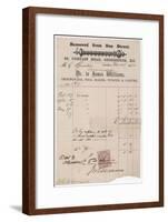 Ironmonger Receipt 1881-null-Framed Art Print