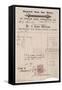 Ironmonger Receipt 1881-null-Framed Stretched Canvas