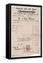 Ironmonger Receipt 1881-null-Framed Stretched Canvas