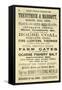 Ironmonger's Advert-null-Framed Stretched Canvas