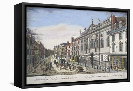 Ironmongers' Hall, London, C1750-T Loveday-Framed Stretched Canvas