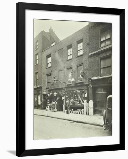 Ironmongers Shop on Carnaby Street, London, 1944-null-Framed Photographic Print