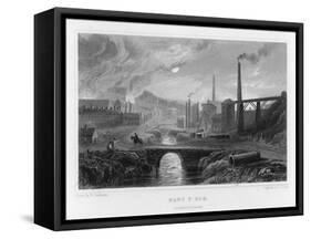 Ironworks at Nant-Y-Glo Wales-Henry Gastineau-Framed Stretched Canvas