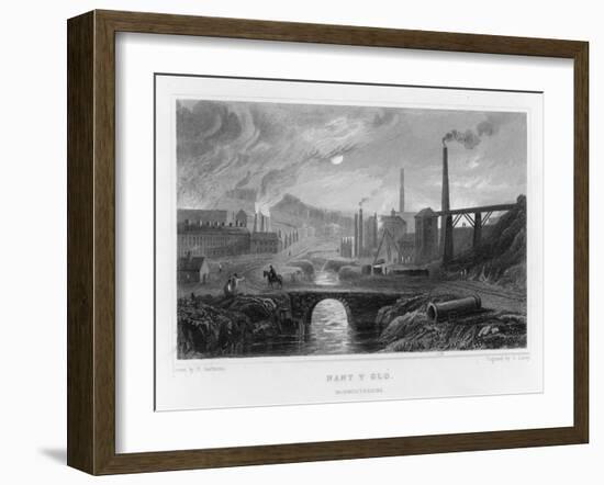 Ironworks at Nant-Y-Glo Wales-Henry Gastineau-Framed Art Print