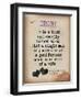 Irony (Quote from Pride and Prejudice by Jane Austen)-Jeanne Stevenson-Framed Art Print