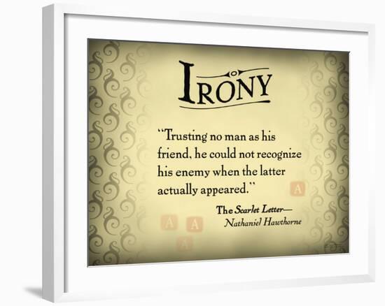 Irony-null-Framed Art Print