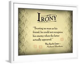 Irony-null-Framed Art Print