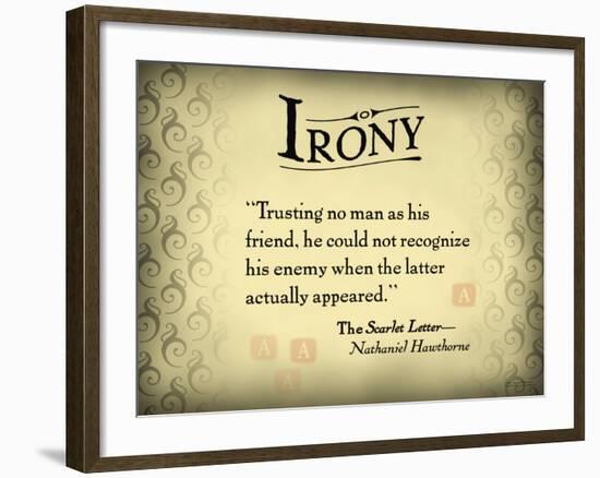 Irony-null-Framed Art Print