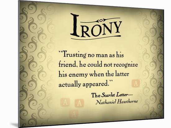 Irony-null-Mounted Art Print