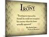 Irony-null-Mounted Art Print