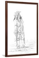 Iroquois Brave, 1841-Myers and Co-Framed Giclee Print