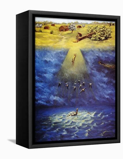 Iroquois Creation Myth-Ernest Smith-Framed Stretched Canvas