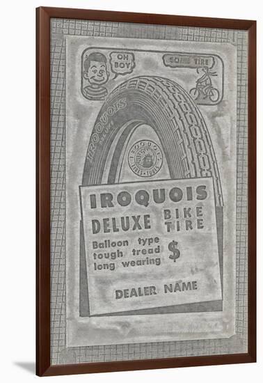 Iroquois Deluxe Bike Tires-null-Framed Art Print