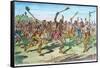 Iroquois: Lacrosse-C.W. Jefferys-Framed Stretched Canvas