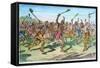 Iroquois: Lacrosse-C.W. Jefferys-Framed Stretched Canvas