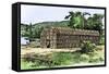 Iroquois Longhouse-null-Framed Stretched Canvas