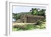 Iroquois Longhouse-null-Framed Giclee Print