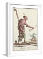 Iroquois Savage, from "Encyclopedie des Voyages", 1796-Jacques Grasset de Saint-Sauveur-Framed Giclee Print