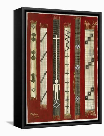 Iroquois Wampum Belts-Grider Rufus-Framed Stretched Canvas