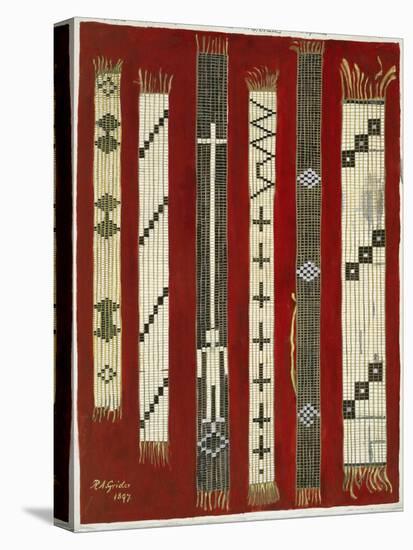 Iroquois Wampum Belts-Grider Rufus-Stretched Canvas