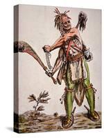 Iroquois Warrior, 1787-null-Stretched Canvas