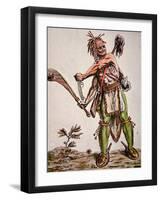 Iroquois Warrior, 1787-null-Framed Giclee Print