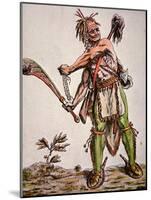 Iroquois Warrior, 1787-null-Mounted Giclee Print