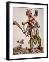 Iroquois Warrior, 1787-null-Framed Giclee Print