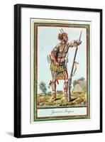 Iroquois Warrior, from 'Encyclopedie Des Voyages', Engraved by J. Laroque, 1796-Jacques Grasset de Saint-Sauveur-Framed Giclee Print