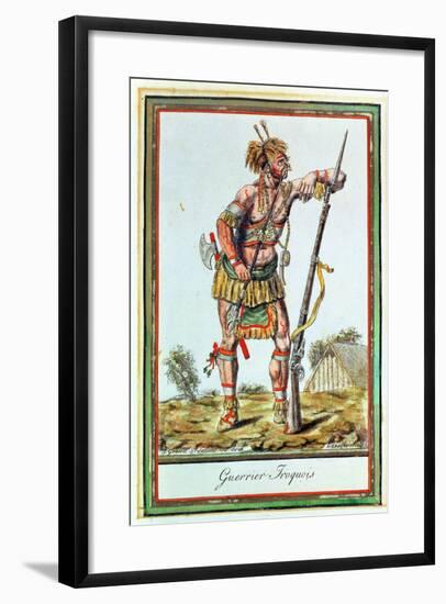 Iroquois Warrior, from 'Encyclopedie Des Voyages', Engraved by J. Laroque, 1796-Jacques Grasset de Saint-Sauveur-Framed Giclee Print