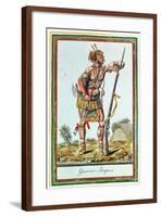 Iroquois Warrior, from 'Encyclopedie Des Voyages', Engraved by J. Laroque, 1796-Jacques Grasset de Saint-Sauveur-Framed Giclee Print